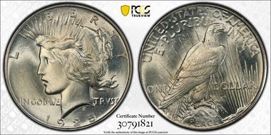 1925 $1 MS65+