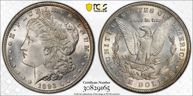 1893 $1 MS62