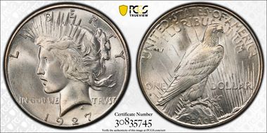 1927-S $1 MS65+