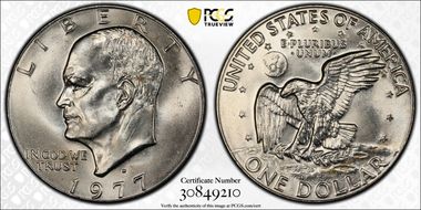 1977-D $1 MS66