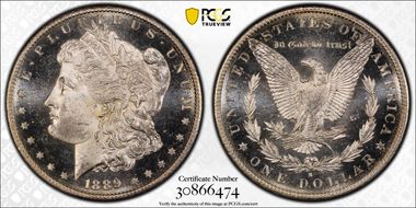 1889-S $1 MS64+ DMPL