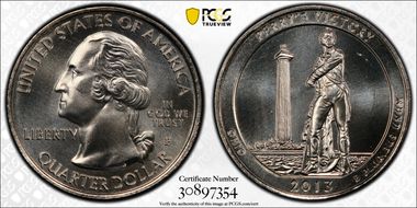 2013-P 25C Perry's Memorial NP MS67