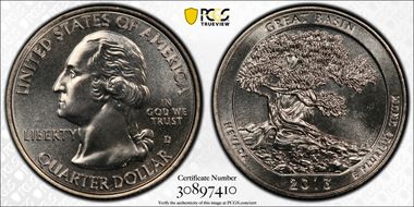 2013-D 25C Great Basin NP MS67