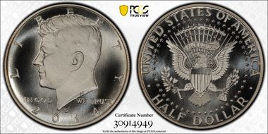 2014-S 50C Enhanced - Silver 50th Anniversary Set MS70DMPL