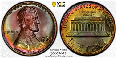 1968 1C MS66RB