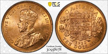 1913 $10 MS64