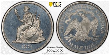 1871 50C J-1110 PR65CAM