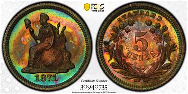 1871 H10C J-1060 PR65+ RB