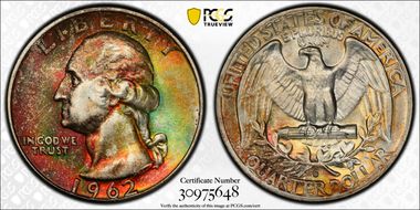 1962-D 25C MS67+
