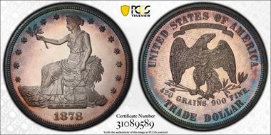 1878 T$1 Trade PR67CAM