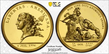 (2000) AV Medal Libertas Americana Restrike PR69DCAM