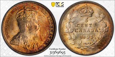 1903-H 5C Small H MS65