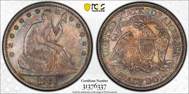 1868 50C AU53