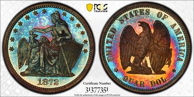 1872 25C J-1195, Amazonian PR66