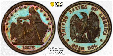1872 25C J-1196 PR66BN