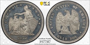 1872 25C J-1197 PR66CAM