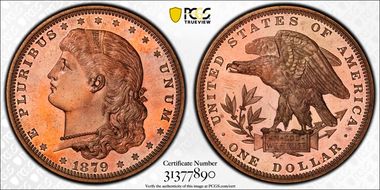 1879 $1 J-1609 PR67+ RD