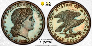 1882 50C J-1701 PR65BN