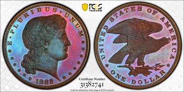 1882 $1 J-1703 PR67+ RB