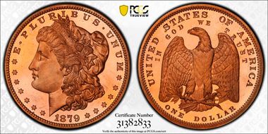 1879 $1 J-1614 PR68CAM