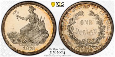 1876 $1 J-1467 PR65CAM