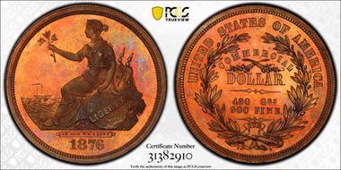 1876 T$1 J-1473 PR66RB
