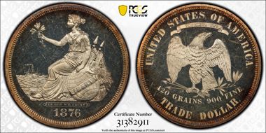 1876 T$1 J-1474 PR64+ DCAM