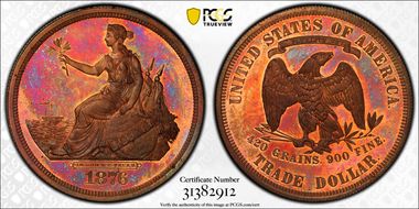 1876 T$1 J-1475 PR65+ RB