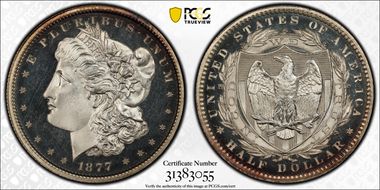 1877 50C J-1504 PR66+ DCAM