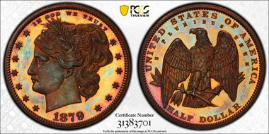 1879 50C J-1598 PR67RB