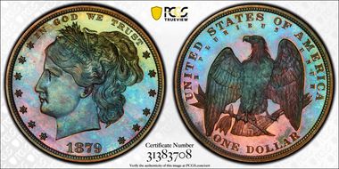 1879 $1 J-1604 PR68RB