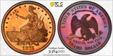 1875 T$1 J-1427 PR67+ RB
