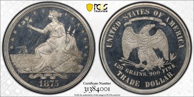 1875 T$1 J-1428 PR66+ DCAM