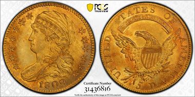 1809/8 $5 MS65