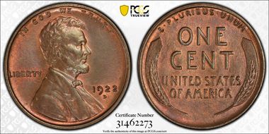 1922-D 1C MS65BN