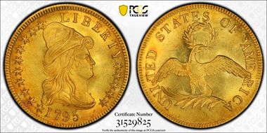 1795 $10 BD-4, 13 Leaves MS66+