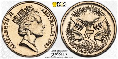 1993 5C Small SD MS68