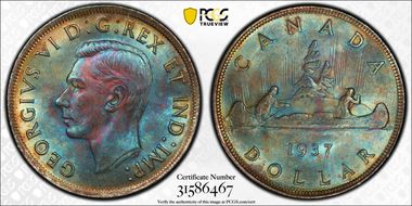 1937 S$1 MS64+