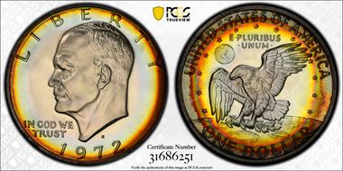 1972-S $1 Silver PR68DCAM