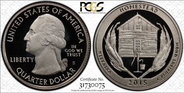 2015-S 25C Homestead NP PR70DCAM
