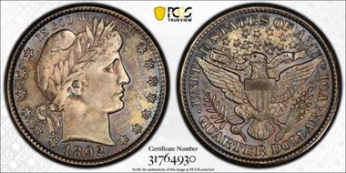 1892-O 25C DDO FS-101 MS64