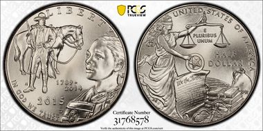 2015-D 50C U.S. Marshals Service First Strike MS70