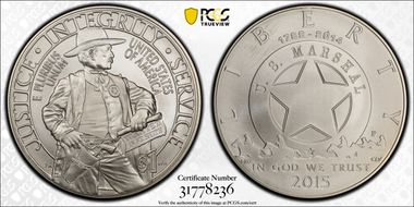 2015-P $1 U.S. Marshals Service First Strike MS70