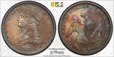 1839 50C GR-5 MS62