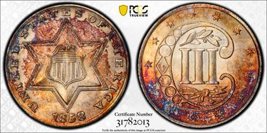 1858 3CS MS63