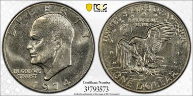 1974 $1 MS62