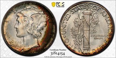 1945-D 10C MS68+ FB