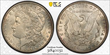 1904-S $1 MS62