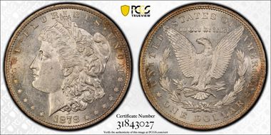 1878 7TF $1 Reverse of 1879 MS61