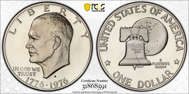 1976-S $1 Clad Type 2 PR70DCAM